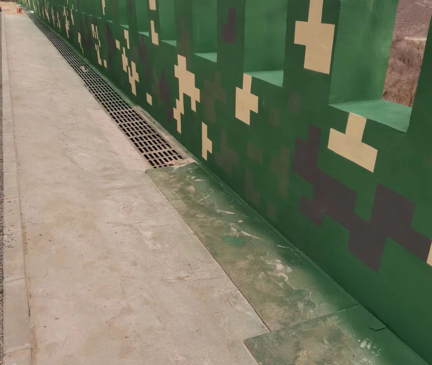 东城围墙迷彩喷涂,数迷彩漆